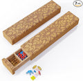 Wooden Pill Organizer, 7 Day Pill Box, Travel Pill Box, Wooden Pill Case Privacy Protection Perfect for Medication, Vitamins, Fish Oils, Supplements (Plus Beech)