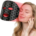 Red Light Therapy Mask for Face,LED Light Therapy mask FM-01, Portable Red Light Therapy Mask, (Black)