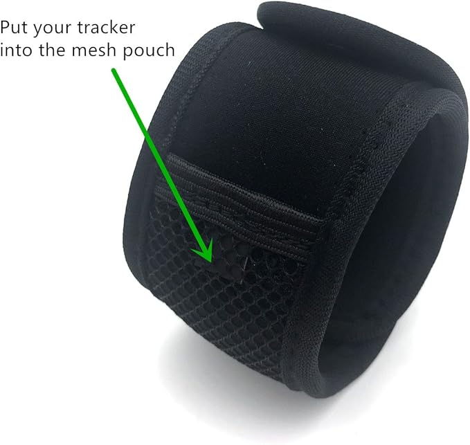 Wanty Adjustable Widen Buckle Arm Bracelet Wear Band Ankle Wristband Band with Mesh Pouch for Fitbit Inspire 3/Versa 4/Charge 3/Charge 6/Galaxy Fit3/FITVII/WHOOP 4.0 Fitness Tracker