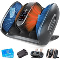 Foot Massager with Heat & Cold, 2026 Upgraded Shiatsu Foot & Calf Massager Machine, 4 Modes, 6 Levels, Electric Foot Massage for Feet, Legs & Arms, Home Office Relaxation for Women and Men-Gray