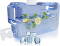 Refrigerator Water Dispenser 1.1 Gallon – Leak-Proof Slim Fridge Water Container with Spigot – BPA-Free Refillable Water Jug (Light Blue)