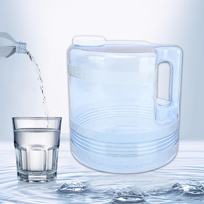 Plastic Carafe, 1 Gallon / 4L Water Distiller Container, Replacement Collection Bottle Water Container, Compatible with Counter Top Water Distiller Filter