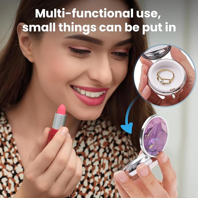 Mini Pill Box, Small Pill Box, Portable Pill Box, Cute Pill Organizer for Vitamins, Medications, Fish Oil and Supplements