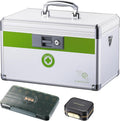 Medicine box with lock 14 x8.5x 7.5 inches [Large], Medication Lock box ，First Aid Key Safe Box with Lock, Medical Box Organizer