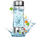 Hydrogen Water Bottle Generator, Portable Rechargeable aquahealth Hydrogen Water, Hydrogen Water Ionizer Machine, with SPE/PEM Technology, for Home Office Travel Fitness Drinking (Clear)