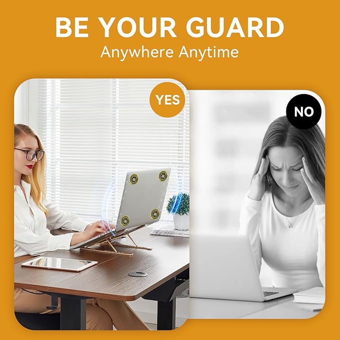 6 Pieces Cell Phone Blocker Protection Neutralizers Stickers for Smart Phones Tablets Laptops Computer WiFi Priner TV Electronic Devices - Gold