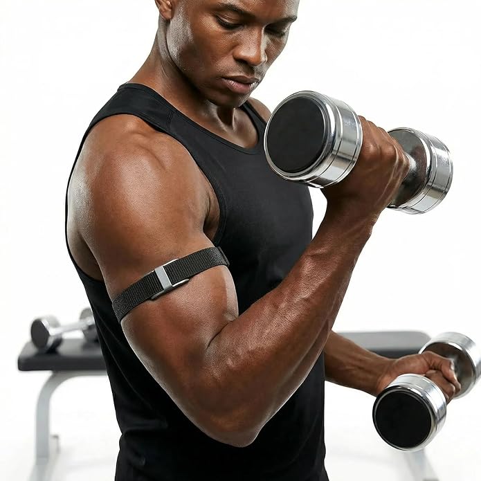 Nylon Bicep Armband Compatible with Hume Health Band, Adjustable Breathable Upper Arm Band for Men and Women