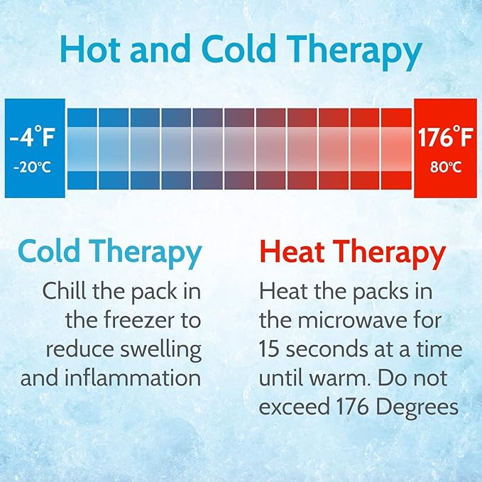 Arctic Flex Gel Replacement Packs - Ice Packs Reusable for Back Ice Brace - Hot and Cold Gel Ice Pack for Injuries, Pain Relief, Swelling - Flexible Therapy Compression Wrap - Athletic, Women, Men