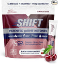 Real Ketones BHB Exogenous Ketones Drink Mix Packets Keto Electrolytes Powder Packets No Sugar with 4 Main Fasting Electrolytes Plus Hydrating Patented Keto BHB - 30 Count Black Cherry