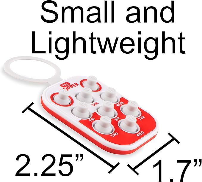 Pill Popper Medication Tracker, Daily Pill Reminder, Small and Portable Memory Aid with Buttons, Attaches to Pill Container, Tracks up to 3 Doses per Day, Multicolor, 3-Pack - Easy To Use Products
