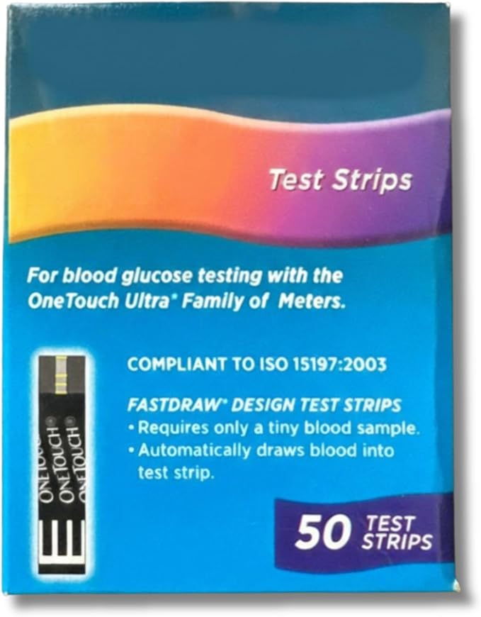 Strips Complatible for Ultra Glucometer 50 Count