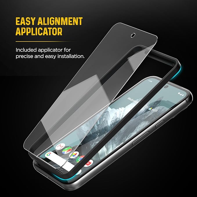 magglass for Google Pixel 9 Pro XL Screen Protector, (Fingerprint Compatible) with Easy Install Applicator, Full Coverage HD Tempered Glass & Camera Lens Protector (6.8")