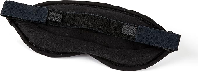 Dream Essentials Dream Essence Aromatherapy Sleep Mask, Handmade in The USA, Comes with Removable Organic French Lavender Sachet (Midnight Black)