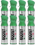 Boost Oxygen Medium Natural 5 Liter Canister | Respiratory Support for Aerobic Recovery, Altitude, Performance and Health (8 Pack)