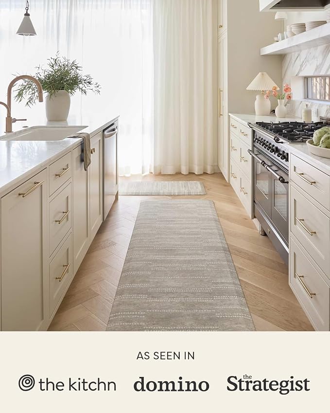 House of Noa Nama Standing Mat – Anti-Fatigue Cushioned Kitchen Mats for Floor | Ergonomic Bounce-Back Foam Kitchen Mats | Anti-Fatigue Mats for Kitchen & Standing |Reese Ash | 22" x 36"