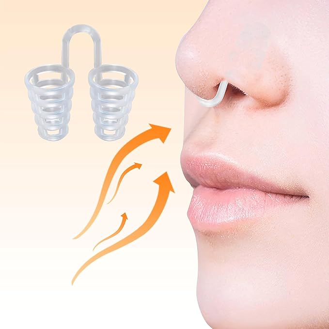 Nose Vent Sinus Relief (Pack of 12 Small Size) Soft Cone Vents - A Simple Solution for Nasal Snorers - Reusable Snoring Device to Enjoy a Peaceful Night's Sleep - by Mobi Lock
