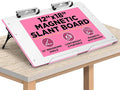for Writing - Adjustable Magnetic Whiteboard & 22° Angle Ergonomic Desk for Reading, Writing, & Drawing for Students, Teachers – Ideal for Posture, Study, & Orientation – Pink