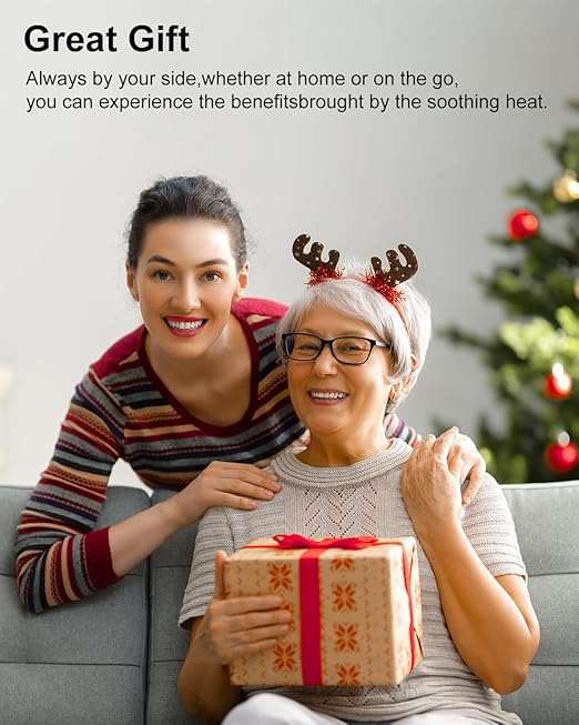 Red Light Therapy Knee Brace, 3D Knee Massager with 5 Brightness and 3 Vibration for Pain Relief, 660nm&850nm Near Infrared Light Therapy Brace, Gifts for Woman Man Elder, Rechargeable Knee Wrap