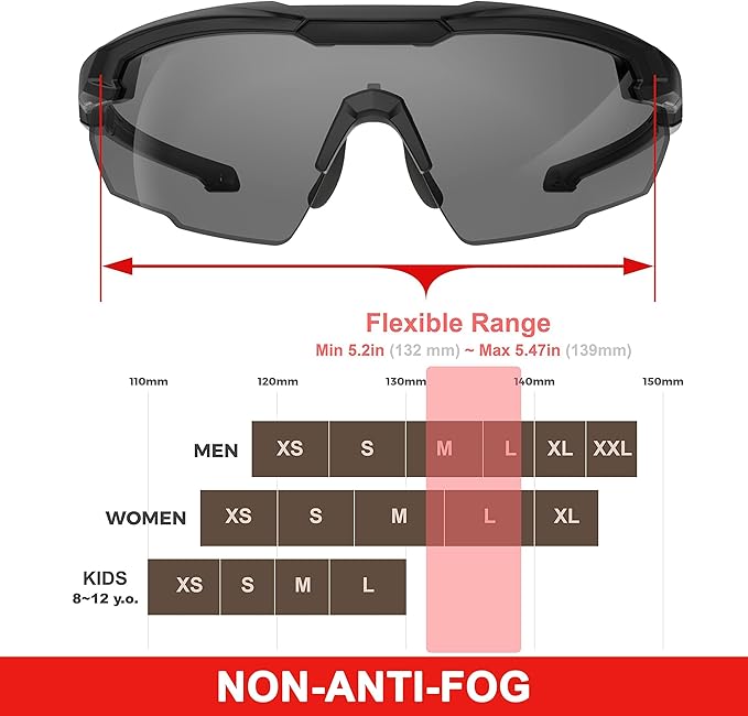 HTS HUNTERSKY Ballistic Tactical Shooting Glasses ANSI Z87+ UV400 Protective Eyewear