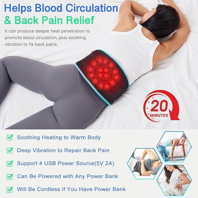 Shiatsu Neck and Back Massager with Heat, Deep Tissue Pain Relief (Power Bank Included)