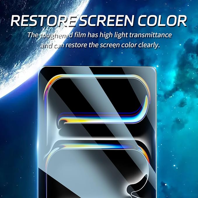 ZenRich [2 Packs] Anti Blue Light Screen Protector for iPad Pro 11 Inch M5 2025/ M4 2024 – 9H Hardness Tempered Glass, HD Clarity, Eye Protection, Scratch Resistant, Bubble-free