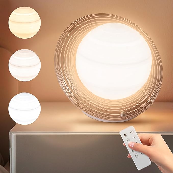 10000 Lux Sun Lamp with 3 Color Temperatures, Adjustable Brightness, 4 Timer & Memory Function, Sunlight Lamp with Remote Control for Home, Happy Life (Gold)