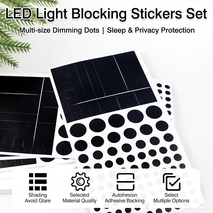 Vinyl Webcam Covers – Restickable Privacy Stickers for Laptop, Smartphone, Tablet, Smart TV & Game Console – Black, Multiple Sizes