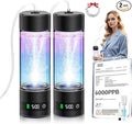 4.0 Upgrade Hydrogen Water Bottle 【SGS Certification - 5000PPB】【NO.1-100% Odorless】 Hydrogen Water Bottle - 2025 SPE PEM Technique, Double Hydrogen Content 2PCS1