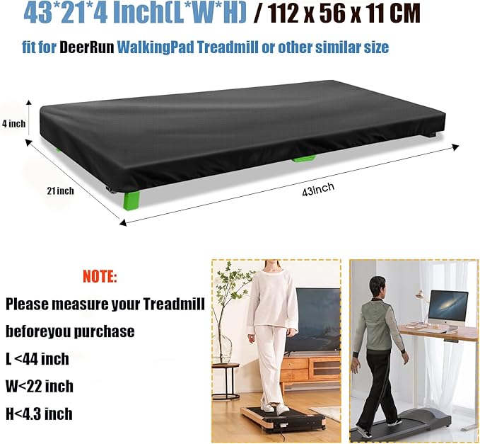 Under Desk Treadmill Cover, Dust-Proof Walking Pad Cover, Waterproof Protective Cover for Walking Treadmill Office Under Desk(Cover Only)
