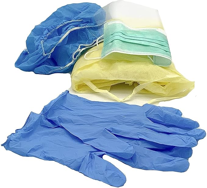 First Aid Premium Bloodborne Pathogen & Bodily Fluid Spill Kit, OSHA Compliant, Wall Mountable, 10" x 8" x 3 1/2"