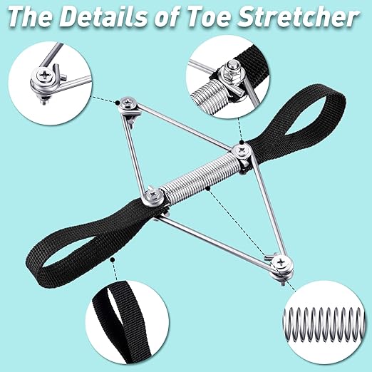 Tondiamo Pilates Toe Stretcher Bunion, Hallux Valgus Big Toe Strap Spacer Tension Bunion Exercise Band Stretchy Alignment Splint Restores Pain Relief for Women Men