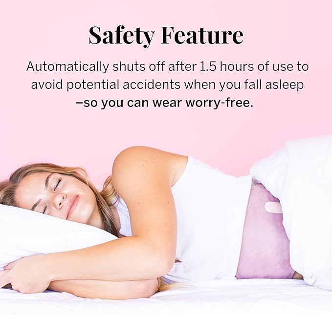Pixie Period Heating Pad for Cramps - Thinnest Wearable Heating Pad for Feminine Care - Unnoticeable Under Clothes - Best Portable Pain Relief Heat Belt On The Market - Hours of Menstrual Pain Relief