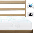Grounding Sheets for Bed King Earthing Fitted Sheet 10% Silver & 90% Organic Cotton Conductive Bed Therapy Sheets Kit Pain Earth Relief Connected for Sleep with Grounding Cord (76"X 80"X 15" White)