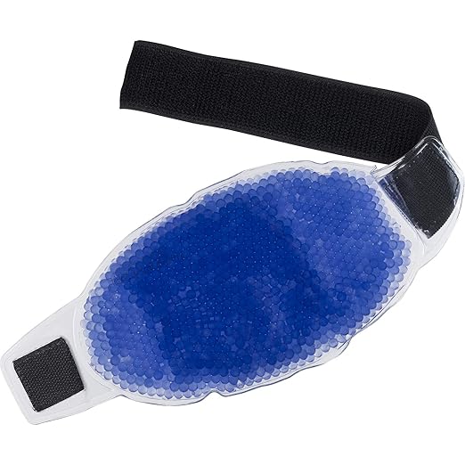 TheraPearl-14070 Color Changing Reusable Hot Cold Pack with Strap, Sports Size Ice Pack with Gel Beads, 11" x 4.5"