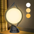 Voraiya Light Therapy Lamp 10000 Lux, UV-Free Therapy Light with 5 Brightness, 3 Color Temperature, 4 Timer, Memory Function, Full Spectrum, Bright Seasonal Sun Light Lamp for Bedroom, Office (Black)