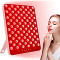 SUXIO Red Light Therapy Lamp - 165 LED Red Light Therapy Panel for Face & Body, Portable Deep 660nm - 850nm Near Infrared Light Therapy Device with Eye-Patch, Pink