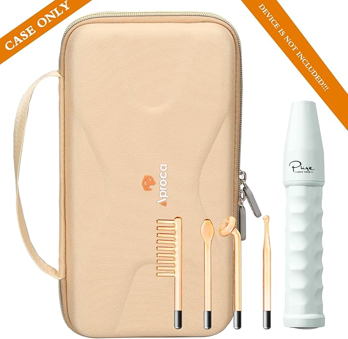 Aproca Case Compatible with Pure Daily Care NuDerma Clinical Skin Therapy Wand Machine, Portable Storage Protective Bag for Accessories (Case Only)