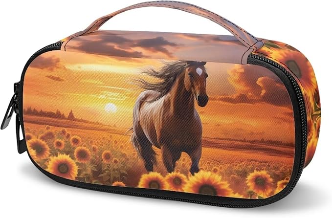 Sunflower Horse Insulin Cooler Travel Carrying Case, Portable Diabetes Cold Medication Organizer, Upgraded Chill Pill Insulation Bag for Insulin Pen Syringes Needle Kits Holder