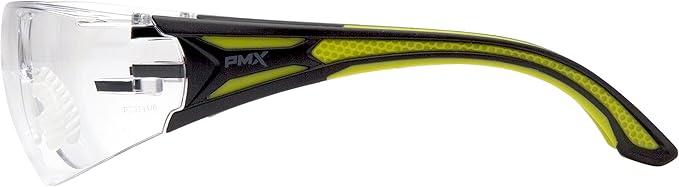 Pyramex Endeavor Plus Safety Glass Black/Gray Frame With Foam Padding Clear H2MAX Anti-fog Lens