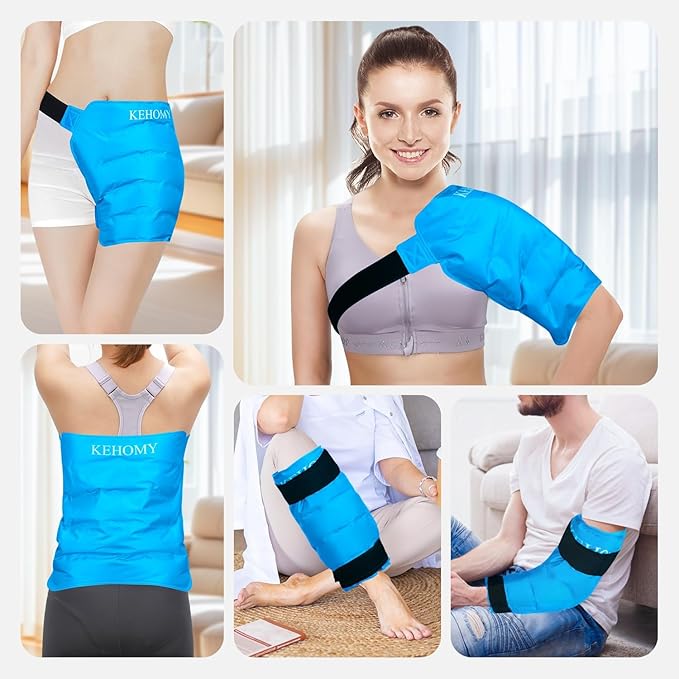 Gel Hip Ice Pack for Injuries, Reusable Cold Pack for Sciatica Pain Relief, After Surgery Recovery Supplies/Gifts for Women/Men, Hot and Cold Therapy Ice Wrap for Knee/Back/Shoulder