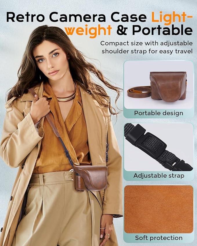 4K Digital Camera for Photography Autofocus, 64MP WiFi Vlogging Camera for YouTube with 3'' 180° Flip Screen,16X Zoom Anti-Shake, 32GB Card, Compact Travel Point and Shoot Digital Cameras (Brown)