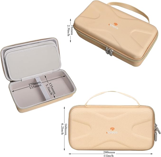 Aproca Case Compatible with Pure Daily Care NuDerma Clinical Skin Therapy Wand Machine, Portable Storage Protective Bag for Accessories (Case Only)