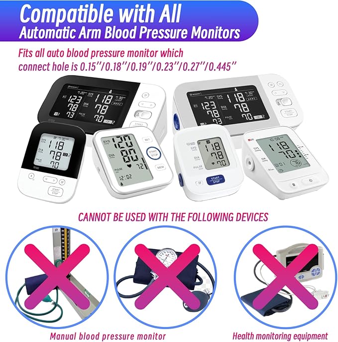 Child Extra Small Cuff Compatible with Most BP Monitors 4”-8” Inches (10-20CM) Blood Pressure Cuff ARM BP Replacement Cuff for Pediatric (Extra Small)