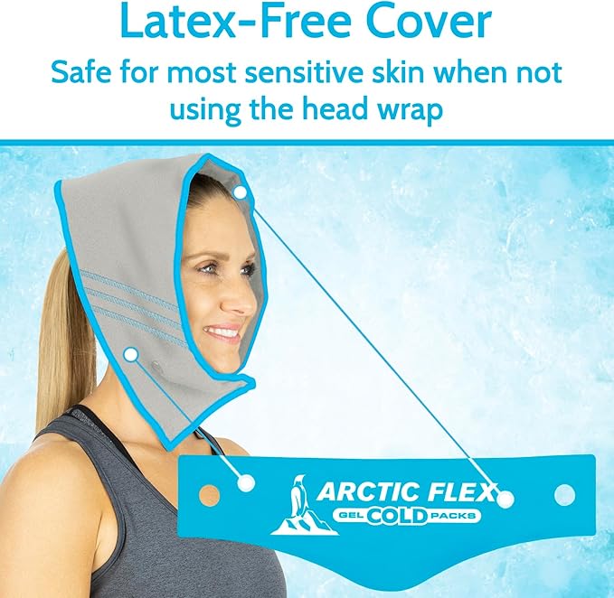 Arctic Flex Gel Replacement Packs - Reusable Ice Packs for Head, Injuries, Pain Relief & Swelling - Flexible Therapy Wrap - Athletic, Women, Men