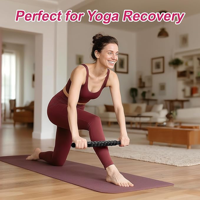 Massage Roller, Muscle Roller Stick, Therapy Roller Stick for Legs, Calf, Thigh, Lipo Roller for Relief Muscles, Deep Tissue Massage Rolling Pin for Trigger Points, Help Sore Muscle Recovery