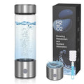 AMIR Portable Hydrogen Water Bottle, 460ml Hydrogenated Water Bottle Generator, Rechargeable Ionizer Machine with SPE/PEM Technology, 3-Min Quick Electrolysis, for Fitness, Travel, Home & Office