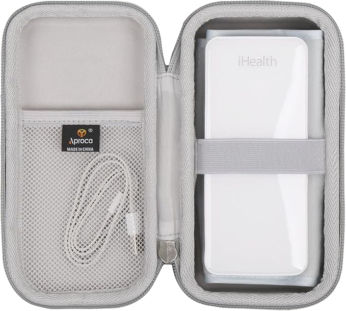 Aproca Case Compatible with iHealth Neo Wireless Blood Pressure Monitor, Portable Storage Bag for Accessories (Case Only)