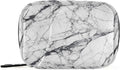 Ollabaky Marble Pill Case, Portable Weekly Pill Box Bag Container 7 Days Pill Organizer Vitamin Supplement Holder with Zipper for Travel Family Business Gym