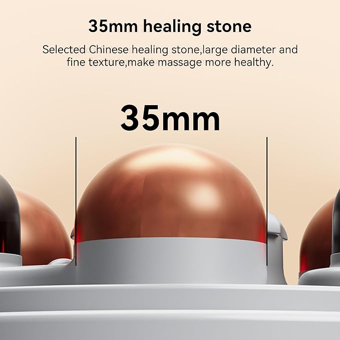 Automatic Abdominal Massager, Bianstone Belly Rubbing Instrument, Dual-use for Waist and Abdomen, Positive and Negative Massage, Flatulence Relief, Promote Intestinal Peristalsis (White)