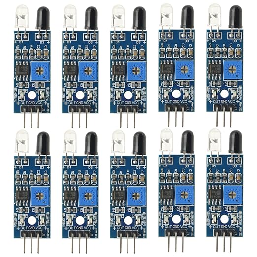 10Pcs IR Infrared Obstacle Avoidance Sensor Module,Proximity Sensor for Arduino Smart Car Robot